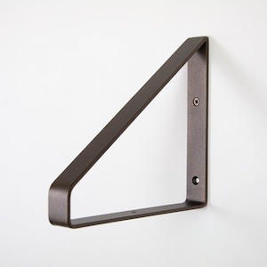 Free Shipping Metal Shelf Bracket - Sand Textured Bronze Color - Heavy Duty Bracket - Triangle Bracket - Steel Bracket - Bracket