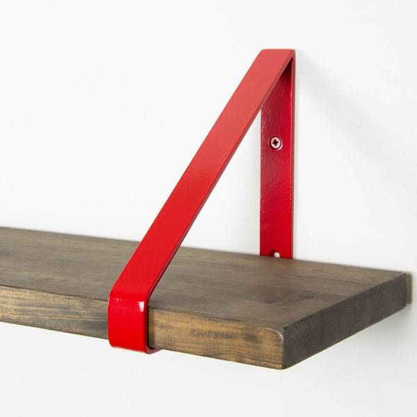 Modern Shelf Bracket For Hanging Shelf - Red Gloss Color