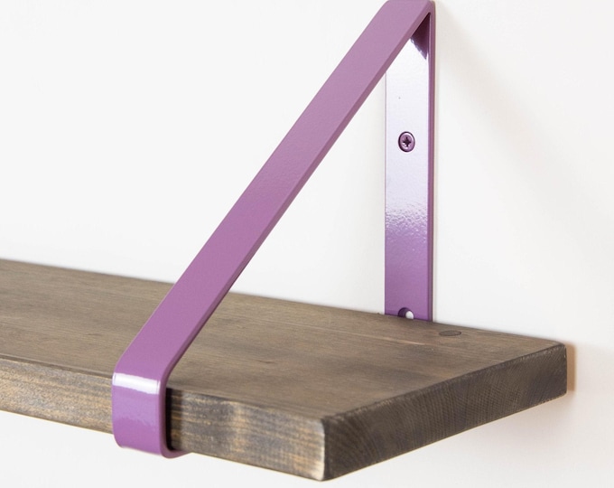 Colorful Shelf Bracket For Wall Book Shelf - Violet Color Bracket