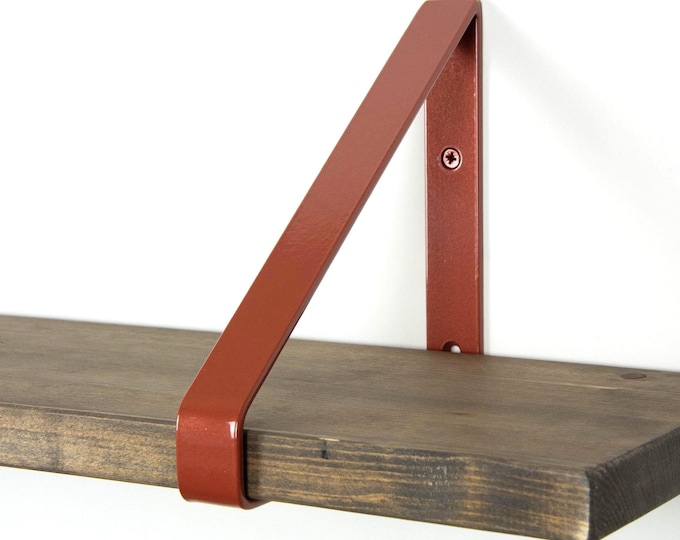 Metal Shelf Bracket - Copper Pearl Gloss Color - Shelf Bracket - Shelving - Heavy Duty Bracket - Steel Shelf Bracket