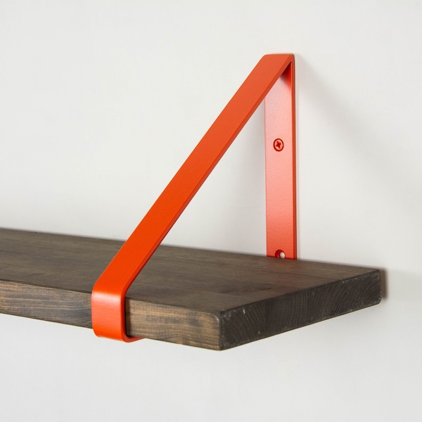 Colorful Shelf Bracket - Orange Matte Color Floating Shelf Bracket