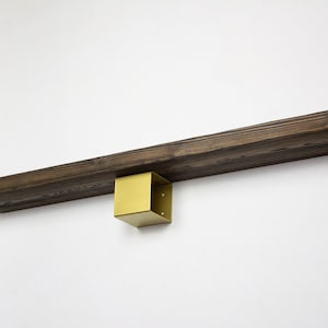 Square Shelf Bracket, Modern Shelf Bracket, Small Book Shelf, Floating Shelf, Metal Shelf Bracket, Gold/Brass Color