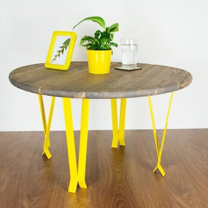 Modern Table Legs, Living Room Furniture, Coffee Table Legs, Bench Legs, Single Table Leg, Yellow Gloss Color