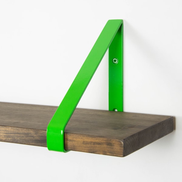 Decorative Shelf Brackets - Green Gloss Color  Bracket