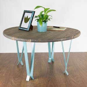 Modern Table Legs, Living Room Furniture, Coffee Table Legs, Bench Legs, Single Table Leg, Pearl Pastel Blue Color
