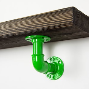 Industrial Pipe Bracket | Shelf Brackets | Industrial Shelving | Industrial Decor | Pipe Shelf Brackets