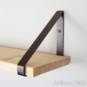 Metal Shelf Bracket -  Antique Dark Copper - Heavy Duty Bracket - Shelving - Triangle Bracket - Shelf Bracket