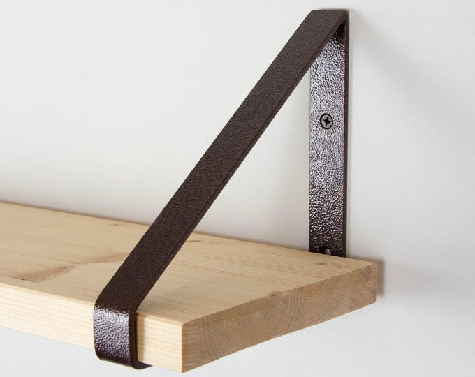 Metal Shelf Bracket -  Antique Dark Copper - Heavy Duty Bracket - Shelving - Triangle Bracket - Shelf Bracket