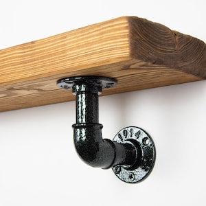 Industrial Pipe Bracket | Shelf Bracket | Industrial Shelving | Industrial Decor | Pipe Shelf Brackets