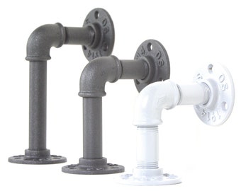 Heavy Duty Bracket - Pipe Brackets - Shelf Support - Industrial Shelving - Colorful Shelving