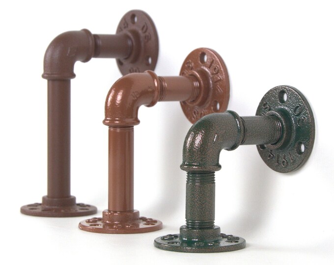 Shelving Brackets - Industrial Shelf Bracket - Rustic Shelf Bracket - Single Shelf Bracket