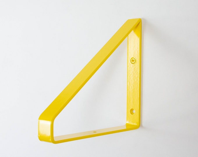 Free Shipping Modern Shelf Bracket - Yellow Gloss Color Steel Bracket