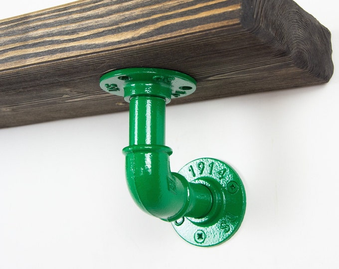 Floating Shelf Bracket | Pipe Shelving | Farmhouse Decor | Industrial Shelf Brackets | Open Shelving | Heavy Duty