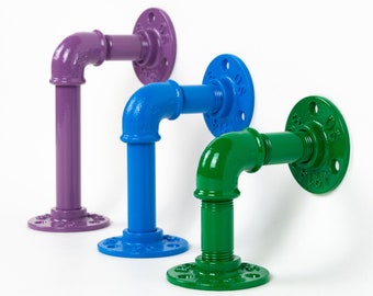 Pipe Brackets - Industrial Shelving - Industrial Shelf Brackets - Handmade Shelf Bracket