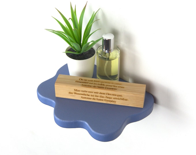Cloud Shelf - Wavy Shelf, Aesthetic Home Decor, Wall Shelf, Eclectic Decor, Funky Decor, Powder Coated Shelf