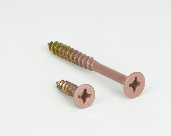 Wood Screws, Flat Head Screws, Mounting Screws, Fasteners, Screws For Wood, Dusty Rose Matte Screws, Home Improvement, DIY
