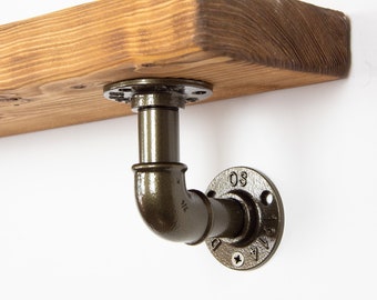 Soportes para tuberías industriales / Soportes para estantes / Estanterías industriales / Decoración industrial / Soportes para estantes de tuberías