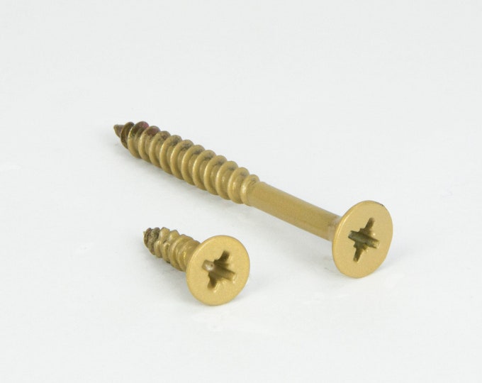 Wood Screws, Flat Head Screws, Mounting Screws, Fasteners, Screws For Wood, Colorful Screws, Home Improvement, DIY