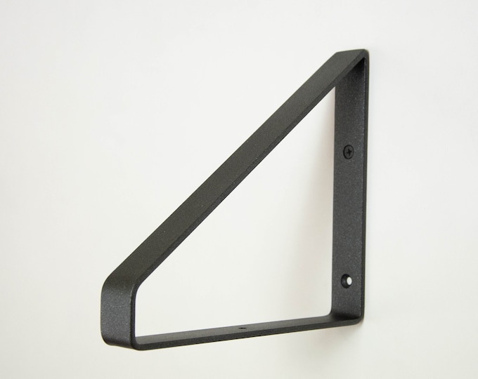 Free Shipping Shelf Bracket -  Sand Textured Black Color - Heavy Duty Bracket - Shelving - Shelf Bracket - Metal Shelf Bracket