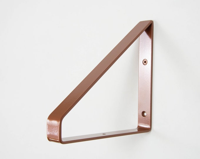 Free Shipping Metal Shelf Bracket - Dark Copper Color - Shelf Bracket - Shelving - Heavy Duty Bracket - Steel Shelf Bracket