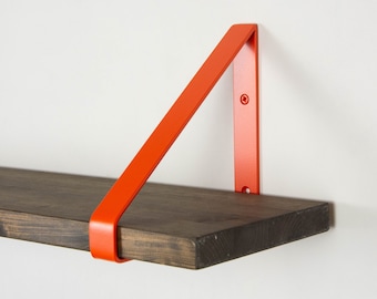 Colorful Shelf Bracket - Orange Matte Color Floating Shelf Bracket