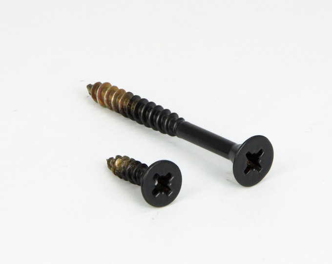 Wood Screws, Flat Head Screws, Mounting Screws, Fasteners, Screws For Wood, Black Matte Screws, Home Improvement, DIY