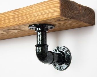 Soporte de tubería industrial / Soporte de estante / Estantería industrial / Decoración industrial / Soportes de estante de tubería