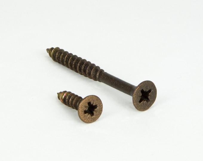 Furniture Screws, Wood Screws, Flat Head Screws, Blue Matte Screws, Colorful Screws, Home Improvement, DIY