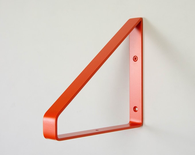 Free Shipping Colorful Shelf Bracket - Orange Matte Color Floating Shelf Bracket