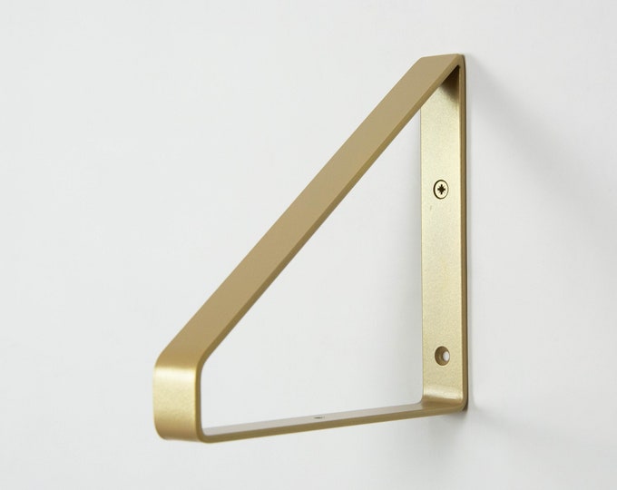 Free Shipping Metal Brackets for Shelf -  Champagne Gold Color Shelf Bracket