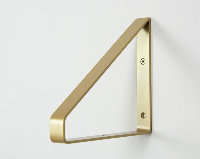 Free Shipping Metal Brackets for Shelf -  Champagne Gold Color Shelf Bracket