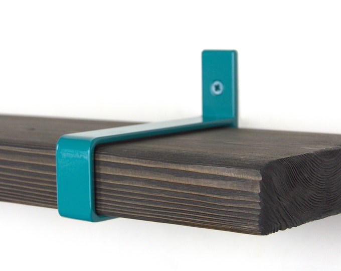 Colorful Shelf Bracket - Kitchen Shelf Bracket, Turquoise Color Floating Shelf Bracket
