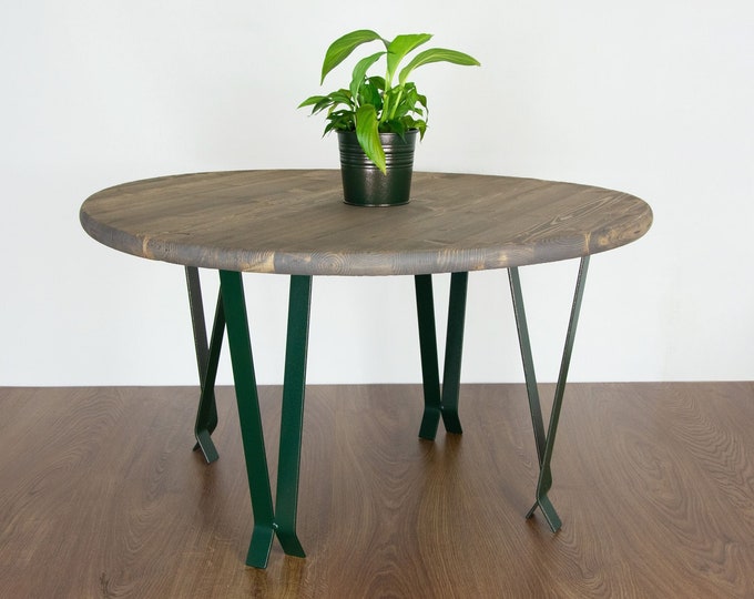 End Table Legs, Metal Table Legs, DIY Table legs, Small Dining Table Legs, Metal Desk Leg, Antique Green Copper Color