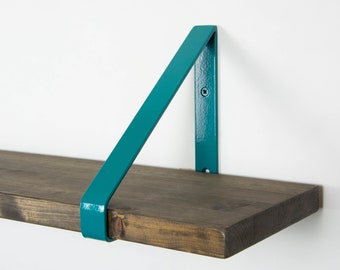 Colorful Shelf Bracket For Book Shelf - Turquoise Color Heavy Duty Bracket