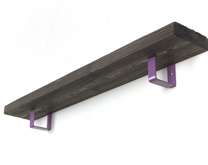 Colorful Shelf Bracket - Violet Color Shelf Bracket, Shelf Support, Floating Shelf Bracket