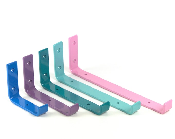 Open Shelving Brackets - Heavy Duty Bracket - Floating Shelf Brackets - Colorful Shelf Bracket
