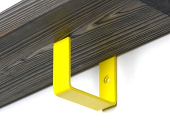 Colorful Shelf Bracket - Yellow Gloss Color Shelf Bracket, Floating Shelf Bracket, Home Decor