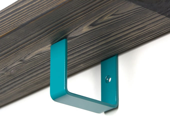 Colorful Shelf Bracket - Turquoise Color Shelf Bracket, Kitchen Shelf Bracket, Metal Shelf Bracket