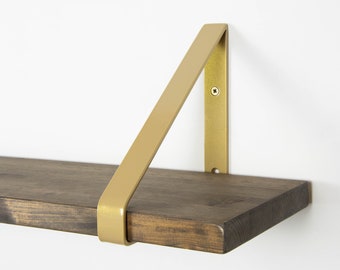 Brackets for Shelf -  Champagne Gold Gloss Color Wall Brackets