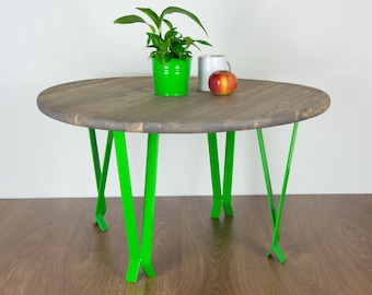 Metal Table Legs, Coffee Table Legs, End Table Legs, Steel Table Legs, Side Table Legs, Green Gloss Color