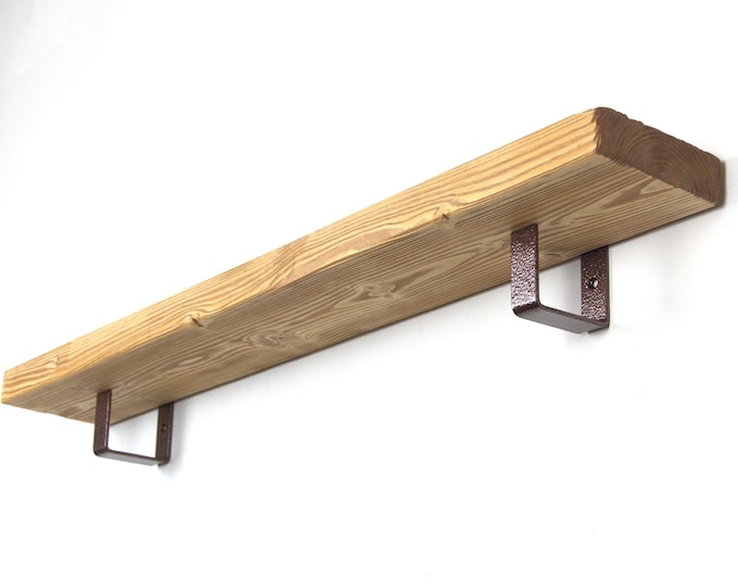 Kitchen Shelf Bracket - Rustic Shelf Bracket, Farmhouse Shelf Bracket, Antique Copper Color Shelf Bracket
