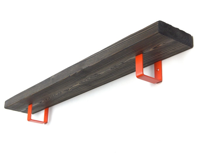 Colorful Shelf Bracket - Orange Matte Color Shelf Bracket, Modern Shelf Bracket, Minimalist Decor