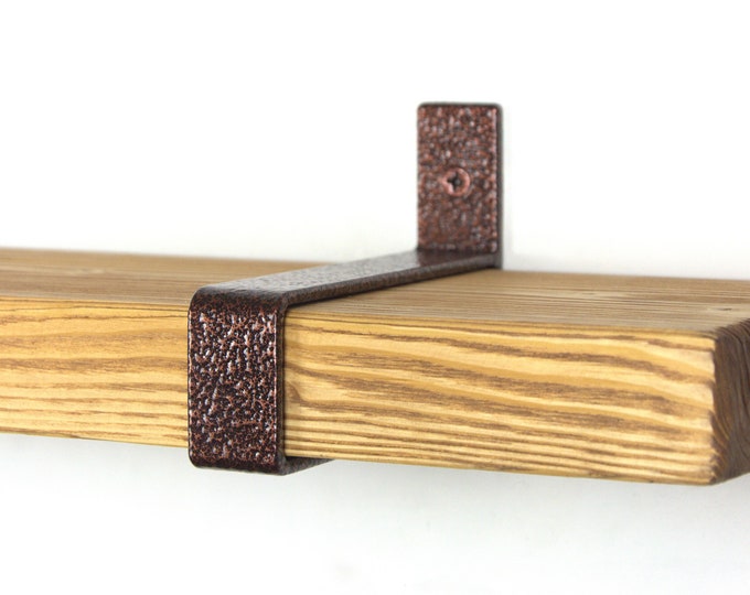 Metal Shelf Bracket - Modern Shelf Bracket, Kitchen Shelf, Antique Copper Color Shelf Bracket