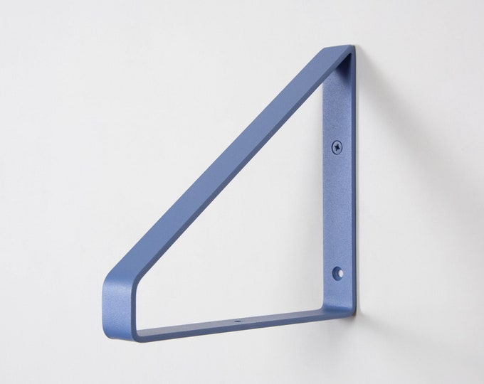 Free Shipping Colorful Metal Shelf Brackets - Sand Textured Blue Color Bracket