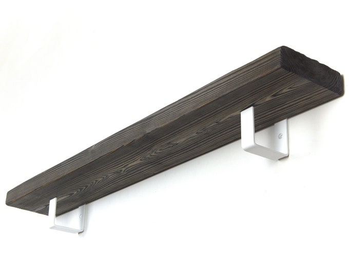 Floating Shelf Bracket - White Matte Color Shelf Bracket, Modern Shelf Bracket, Minimalist Decor