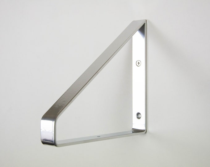 Free Shipping Modern Shelf Bracket -  Book Shelf Bracket - Chrome Color