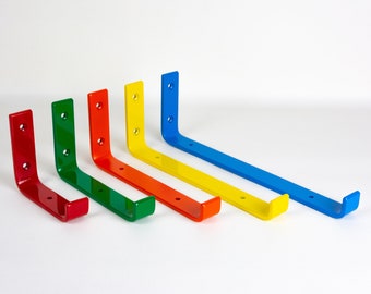 Floating Shelf Bracket - Heavy Duty Shelf Bracket - Colorful Shelf Bracket - Handmade Single Bracket