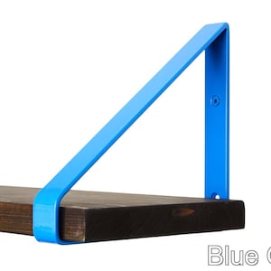 Shelf Bracket - Color Pictured Blue Gloss - Vibrant Triangle Bracket for Creative Shelving Solutions
