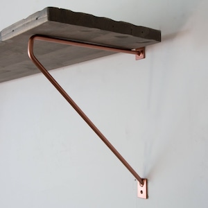 Large Shelf Bracket - Minimalist Bracket - Steel Bracket - Powder Coated Bracket - Inverted Bracket - New Colors Available