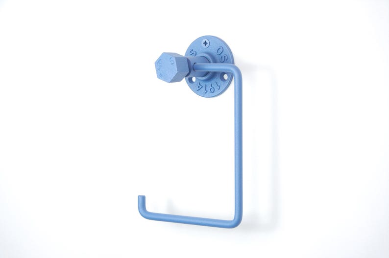 Toiletrolhouder, elegante wandhouder voor efficiënte badkameropslag, kleur afgebeeld zandstructuur blauw afbeelding 5
